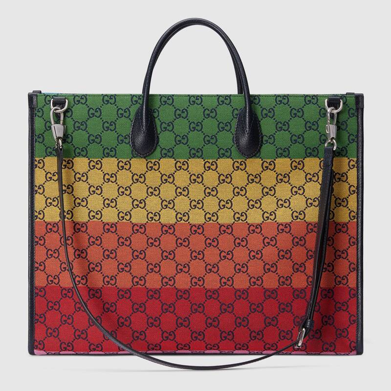 Gucci GG Large Tote Bag Multicolour Shoulder Bag 659980 